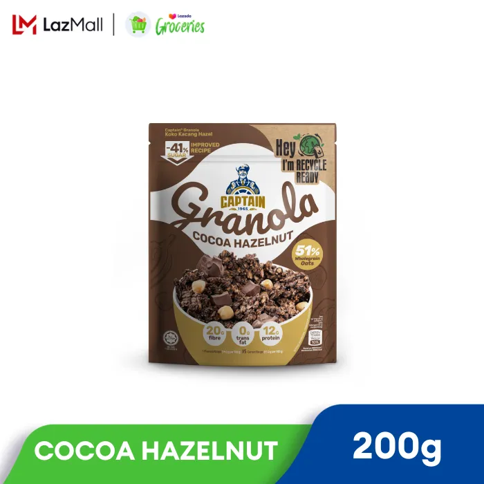 CAPTAIN OATS GRANOLA – COCOA HAZELNUT*220G