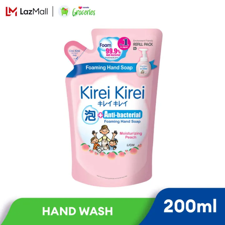 Kirei Kirei Anti-bacterial Foaming Hand Wash Refill - Moisturizing Peach (200ml)