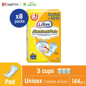 [CARTON] Lifree Absorbent Pad 18 x 8 packs