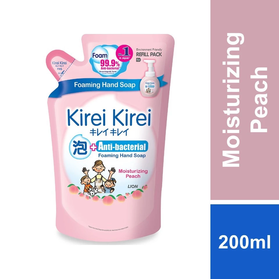 Kirei Kirei Anti-bacterial Foaming Hand Wash Refill - Moisturizing Peach (200ml)