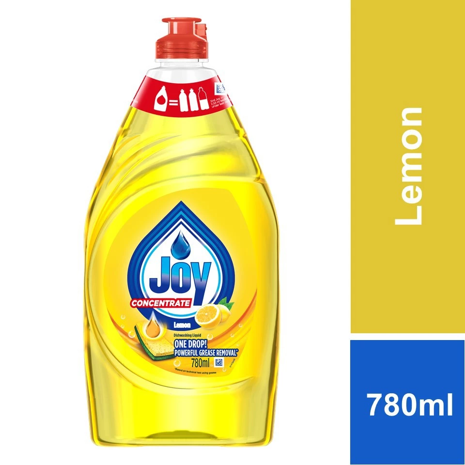 Joy Hand Kitchen Dishwash Liquid Bottle - Lemon 780ml