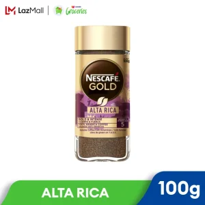 NESCAFE Gold Original Alta Rica Signature Coffee (100g) - Premium Instant Coffee,100% Arabica, Bold & Intense Taste,