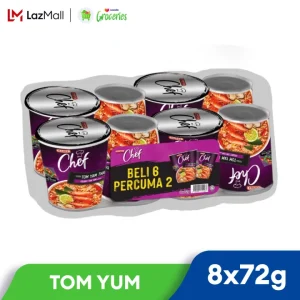 MAMEE CHEF CUP CREAMY TOM YAM 6+2(PROMO) x 72G