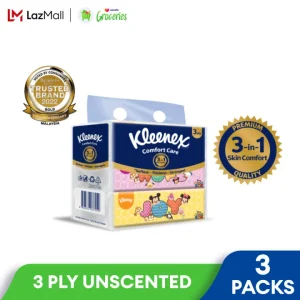 Kleenex Facial Tissue Soft Pack Disney Tsum Tsum Design - 3PLY (100s x 3 packs)