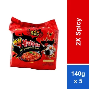 Samyang 2x Extreme Hot Spicy Chicken Ramen 140g x 5s