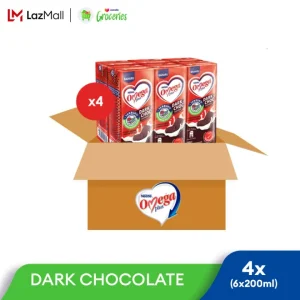 [CARTON] OMEGA PLUS Dark Choc 4 x 6 x 200ml
