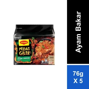 Maggi Pedas Giler Perencah Ayam Bakar (76g x 5s)