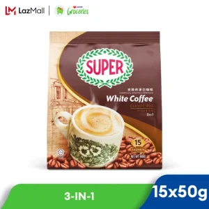 SUPER CHARCOAL ROASTED WHITE COFFEE - Classic 3IN1 15s x 40g