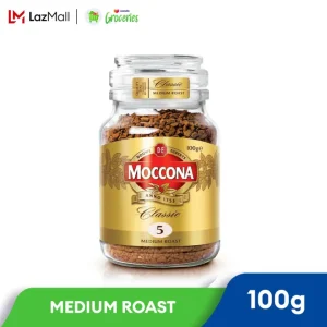 Moccona Classic Medium Roast Freeze Dried 5 Coffee 100g