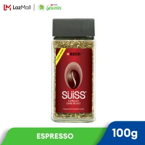 Haco SUiSS Espresso Dark Roast Freeze Dried Soluble Coffee (100g)