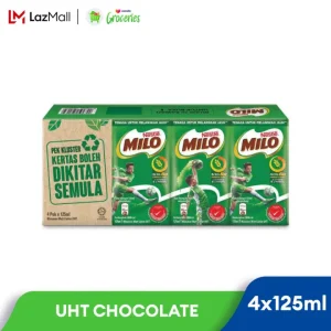 Nestle MILO® Chocolate Malt UHT 4 x 125ml