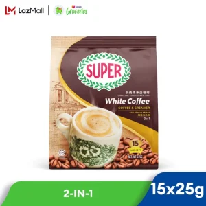 SUPER CHARCOAL ROASTED WHITE COFFEE - Coffee & Creamer 15s x 25g