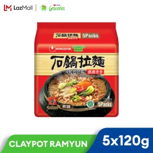 Nongshim (Farmer's Hearts) Claypot Ramyun 5 x 120g