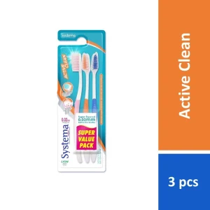 Systema Toothbrush Super Value Pack 3s Active Clean