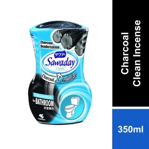 Sawaday Charcoal Deodorizer Clean Incense 350ml [Bathroom Odour]