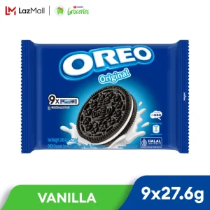 OREO Vanilla Flavored Cream Sandwich Cookie Multipack 9 x 27.6g