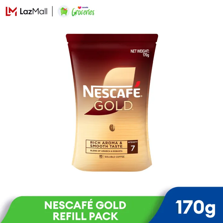 NESCAFÉ Gold Refill Pack (170g) –High-Quality Coffee Refill, Golden Roasted Arabica Beans,Golden Aroma & Taste