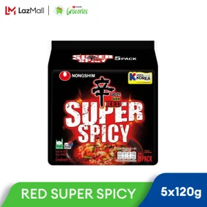 NONGSHIM SHIN RED SUPER SPICY 5x120g