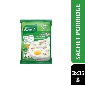 Knorr Chicken & Mushroom Flavour Sachet Porridge 3 Sachets x 35g (105g)