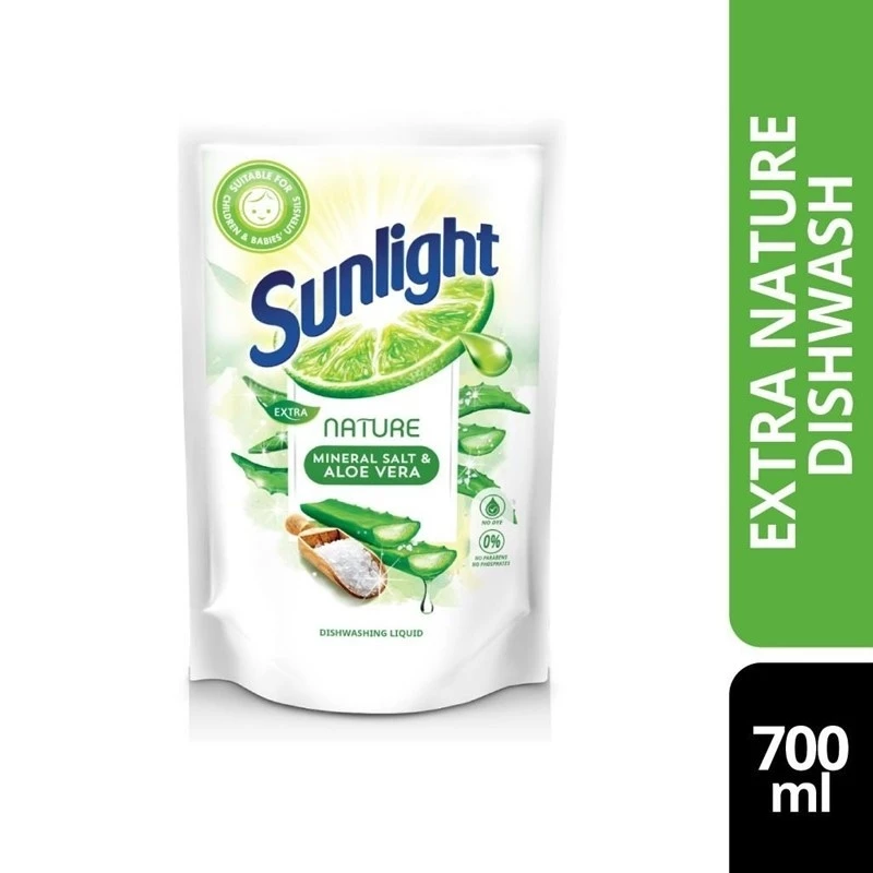 Sunlight Dishwash Liquid Refill Extra Nature 700ml