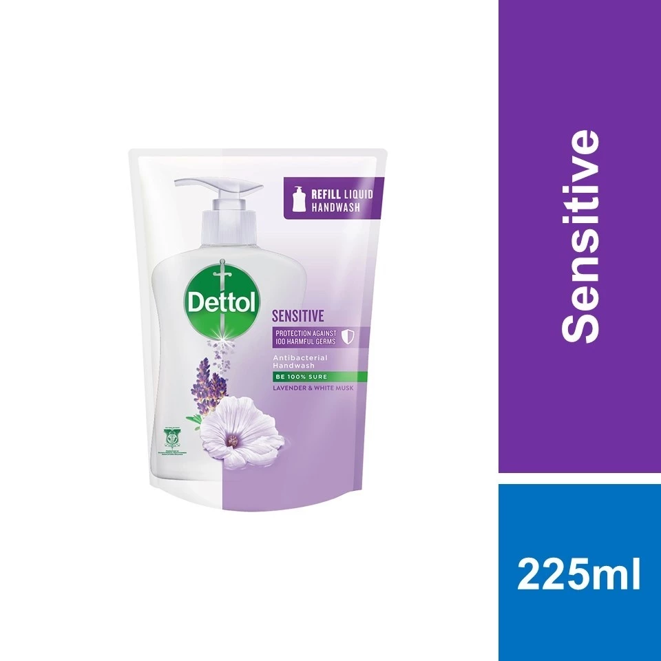 Dettol Liquid Hand Wash Refill Pouch Sensitive 225ml