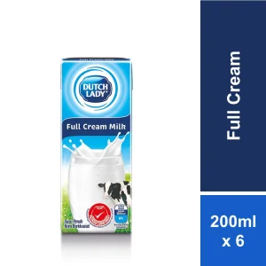 [Exp 28 Sept 2024 &/ Later] Dutch Lady Uht Milk Full Cream 200ml x 6s