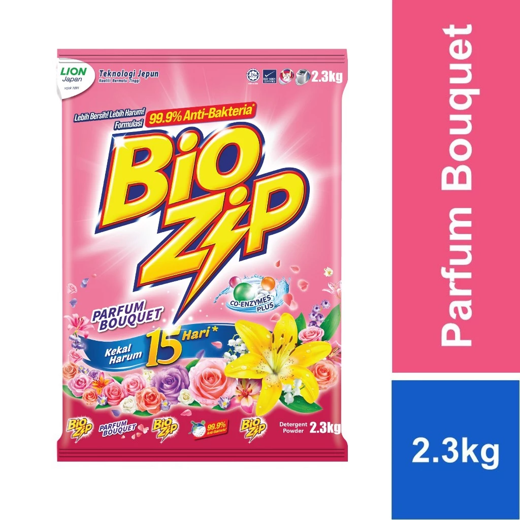Bio Zip Parfum Bouquet Powder Detergent 2.3kg