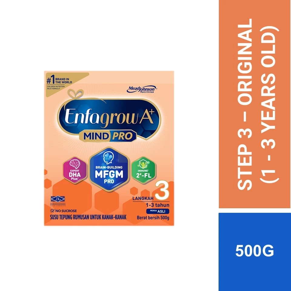 Enfagrow A+ Step 3 - Original Susu Milk Formula Powder (500g)