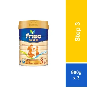 Friso Gold Step 3 Milk Formula (900g x 3) Tin