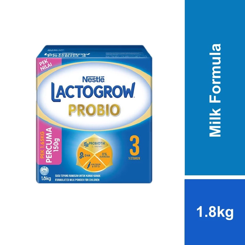 Nestle Lactogrow Probio 3 Milk Powder Tin (1.75kg)