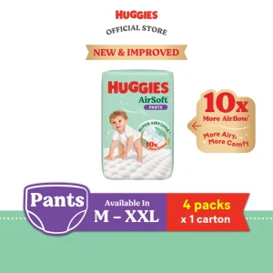 HUGGIES AirSoft Pants M46/ L36/ XL30/ XXL24 (4 Packs)