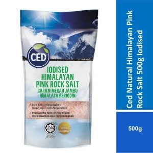 Ced Natural Himalayan Pink Rock Salt 500g Iodised