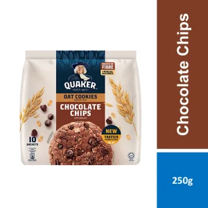 Quaker Oat Cookies Choco Chips 250g
