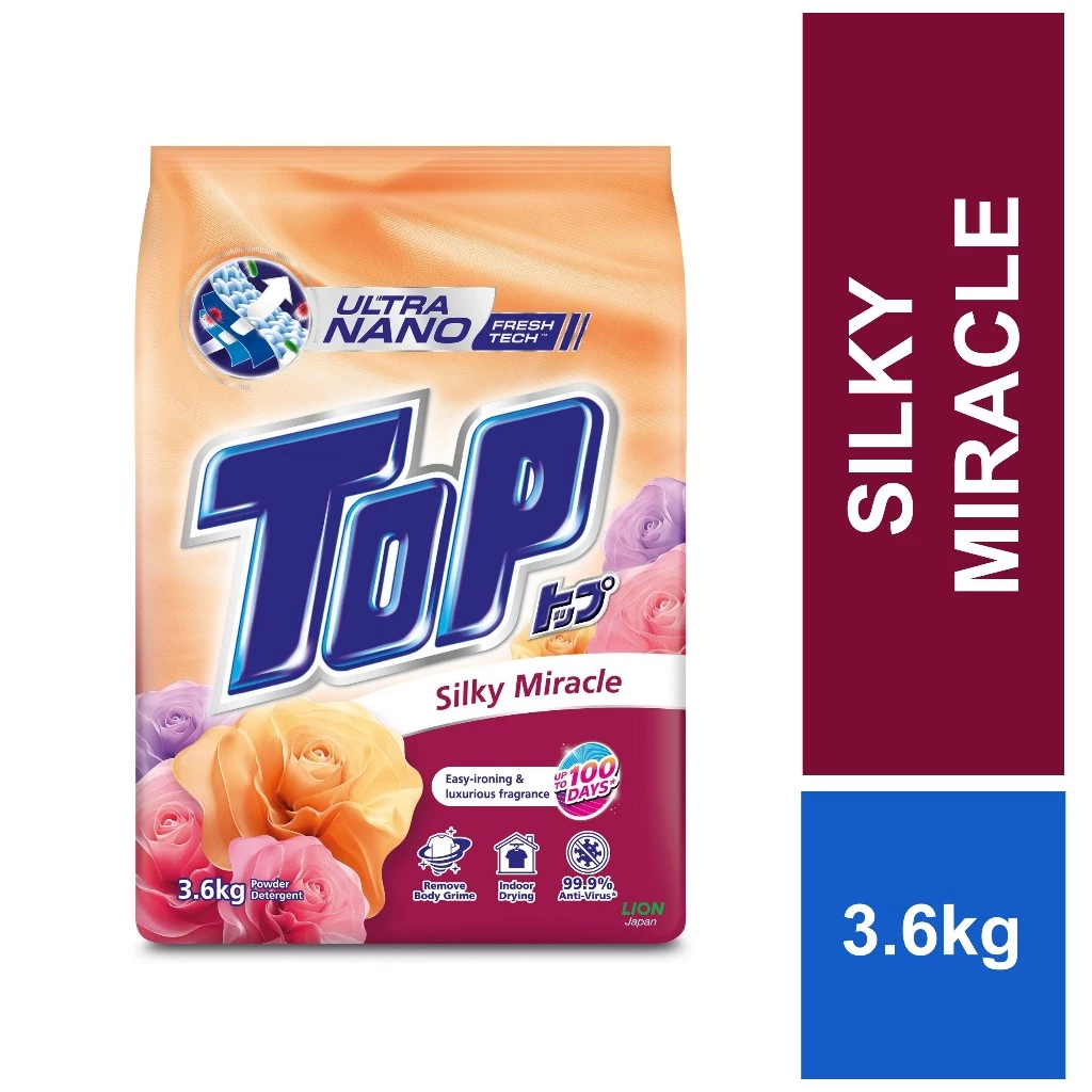 Top Powder Laundry Detergent Silky Miracle 3.6kg