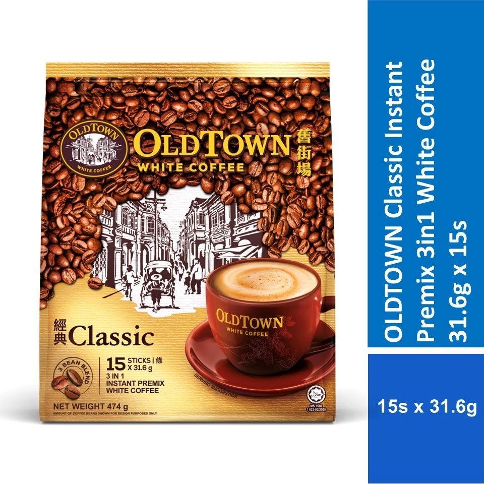 OLDTOWN Classic Instant Premix 3in1 White Coffee 35g x 15s