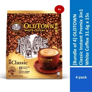 OLDTOWN Classic Instant Premix 3in1 White Coffee 35g x 15s (4 Packs)