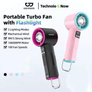 Goojodoq Handheld Fan With Flashlight